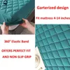 Vattentät förtjockande madrass Topper Pad Antibacterial Protector Cover med elastiskt band quiltat mittat ark säng 240116