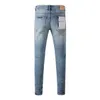 Jeans de marque pour hommes, jeans violets, mode pour hommes, motards déchirés, cargo en denim pour hommes, pantalons bleus, jeans skinny stretch, style de rue, pantalon panhandler z6