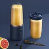 Bärbar juicer fruktjuice kopp 6 blad USB elektrisk squeezer mixer mixer smoothie is crusher rese sport 240116