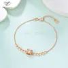Factory Custom Direct Sales New Style Fashion Fine Gold Natural Jewelry Round Diamond Bracelet