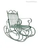 Camp Furniture Wrought Iron Vintage Home Balcony Rocking Chair Garden Lazy Lounger Pastoral Indoor Outdoor Leisure Single