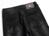 Nouveau style côte ouest hip hop punk lettrage déchiré scotché stretch pleins jeans pour hommes brodés imprimés pantalons imprimés taille poinçon jeans décontractés