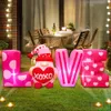 Valentijnsdag Voorstellen Trouwen Bruiloft Liefde Opblaasbare Kamer Outdoor Decoratie LED Licht Baby Verjaardagsfeestje Decor Geschenken 240116