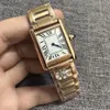 Montre carrée de précision de styliste pour femmes, boîtier en acier inoxydable, bracelet de montre de luxe, pointeur bleu saphir, étanche, montre de couple classique pour femmes