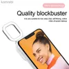 Selfie Lights Selfie Beauty Ring Flash Чехол для телефона для iPhone 12 Pro Max 11 Чехлы со светодиодной подсветкой для селфи Портативная защитная задняя крышкаL240116