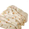 Dekens Q81A Born Deken Hoogabsorberend Badhanddoek Inbakeren 4-laags Wrap Baby Strand Wandelwagen Wieg Beddengoed