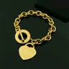 Tiffanylris New Brand Ot Clasps Charm Classic t Letter Designer Couples Chain Bracelet Fashion Men and Women Jewelry Gifts Xl40