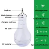 Solar Light Bulb Outdoor Waterproof With Hook Solar Lamp Garden Courtyard Emergency Energy Saving Lamp Bulbs LL