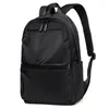 Mochila Oxford impermeable para hombres portátil 15,6 pulgadas casual estudiante universitario bolso de escuela negro