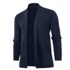 남자 스웨터 2024 가을/겨울 대형 니트 긴 소매 패션 캐주얼 솔리드 카디건 코트