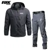 Waterproof Cycling Jacket FOX RIDE RACING Pantalon Mtb Windproof Motocross Coat Mountain Bike Trousers Bicycle Windbreaker Set 240116