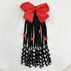 Kids Braided Ponytail with Beads and Bow Kids Hair Extension Ponytail with Curly End for Girls Black Girl Hair Accessories 240116