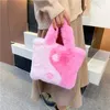 Mode d'hiver les huit trigrammes modèle fausse fourrure sac à main doux chaud moelleux en peluche sac fourre-tout chaîne épaule messager cadeau 220923