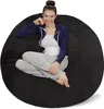 Zitzakken voor kinderen, tieners, volwassenen - Memory Foam Beanless Bag Chair met microsuède hoes - Met schuim gevuld meubilair voor slaapzaal 240116