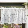 Curtain Korean Daisy Curtains Road Pocket Shade Curtain Floral Tassel for Kitchen Bedroom Living Room Bay Window Cabinet Curtainvaiduryd