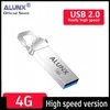 USB Flash Driving Alunx% 100 Orijinal Pendrive 128GB Bellek Çubuğu 32GB 4GB Metal USB Flash Drive 128GB Kalem Sürücü 64 GB 8GB USB Stick 16 GB