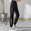 Frauenhose Harem Hosen für Frauen elastische Taille Kleidung Leggings Mesh und Capris dünner schlanker schicker eleganter Harajuku Sommer