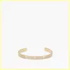 Bracelet de créateur de mode pour hommes femmes plein diamant or lettres F Bracelets cadeaux femmes luxe amour Bracelets bijoux