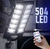 10000 lumen telecomando luce di induzione solare lampada da parete per esterni lampada da strada a LED impermeabile luci con sensore di movimento luce solare per decorazioni da giardino