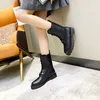 French Brand Classic Territory Designer Women Ankle Boots Autumn Winter Fashion New Martin Boots 8A Quality Luxury Genuine Leather Thick Sole Snow Boots Knight Boot