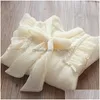 Barnskjortor Spring Girls Bluses Chiffon Long Sleeve Preppy Cute White Cotton Clothing School Uniform Tops 240113 Drop Delivery Baby DHE6W