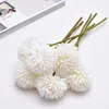 Dekoratif Çiçekler 10 Pc/Paket Taktit Çiçek Taraxacum Ball Chrysantemum İpek İpek Yapay Bitki Dekorasyon Oturma Odası Balkon Düğünü