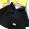 Poncho per ragazze di lusso abiti firmati per bambini di alta qualità Taglia 73-120 bambino Autunno Mantella di lana con cappuccio Giacca per bambini Jan10