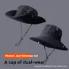 Chapeaux de godet de concepteur Hommes Femmes Chapeaux militaires Chapeau de seau à large bord Été Protection UV extérieure Cap Pêche Chapeau de soleil Tissu Respirabilité