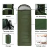 PACOONE Camping Sleeping Bag Lightweight 4 Season Warm Envelope Backpacking Outdoor Cotton Winter Sleeping Bag 240116