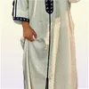 Ethnischer Kleidungsstil Abaya Islam Männer Robe Muslim Kleider Djellaba Homme Streifen Druck Hemden Arabische Kleidung Men039s Clothinghni9677031