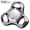 YUC Stainless Steel Hand Spinner Fidget Silent Bearing Metal Ball Mute Edc Toys Finger Gyro Relieve Stress Boy Anxiety Xmas Gift 240115
