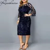 Elegant Sequin Plus Size 4XL 5XL Women Midi Dress Sexy Casual Evening Party Dresses Gown Wedding Luxury Robe Rouge Vestidos 240115