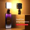 Luci per selfie Clip su Luce per selfie per iPhone Android Luce per fotocamera portatile con slitta fredda 2500K-7500K 2000mAh Luce di riempimento video LED PhotogL240116