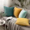 Pillow El Sofa Car Home Chair Cover Covered Velvet Lumbar Pillowcase Soft Room Decoration 30x50 45 50 60cm