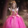Filles Sleeping Beauty Aurora Cosplay Robe Encolure Robe De Bal Enfants Halloween Carnaval Cadeau Fantaisie Fête Princesse Vêtements 240116