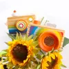 DIY Wooden Mini Baby Rainbow Camera Toy Wood Pendants Montessori Toys for Toddlers Kids Pretend Play Fun Gifts 240115