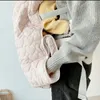 韓国スタイルの秋の冬のベビーカーブランケット漫画厚い温かい赤ちゃんキルトベビーカー寝袋の子供ストラップ240116