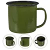 Geschirrsets Becher Tasse Schüttgutglas und Camping Cups Tea Metall Vintage Trinkwasser Eisenweg Zinn Camp Campfire