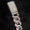 2024 Hot Sale Hip-hop 925 Slivver Necklace Chain Moissanite 10mm Miami Iced Out Diamond Moissanite Cuban Chain