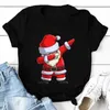 メンズTシャツ面白いクリスマスサンタプリントTシャツ女性男性ストリートヒップホップ服かわいいカジュアルトップファッションシャツ特大ティー