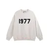 Ess Sis Hoodie 1977 EssentialSweathirts Tasarımcı Erkek Hoody Hoodies Mektup Baskılı Tasarımcı Sweatshirts Hip Hop Büyük Boyut Hoodies Sulak Jumper'lar En Kalite