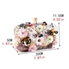 Handbags Women Flower Clutch Evening Bags Wedding Purses Bridal Handbags Party Dinner Bag Rhinestones Handmade Style Purse 240116