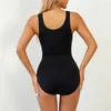 Seamless Bodysuit Shaper Printed Plus Size Shapewear Belly Slimming Tummy Control Body Shaper Corset Underwear Women Tank Top 240115