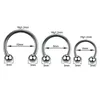 Toptan 100pcs/Lot Çelik Burun Halkası Hoop Nostril Piercing Septum Halka At Nalı Sahte Burun Yüzük Gövde Takı 16G 12mm 240116