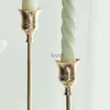 Candle Holders 3pc Candlestick Holders Kit Brass Gold Candlestick Set Candle Holders Decorative Candlestick Creative brass candle holder YQ240116