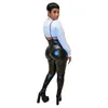 Pantalon de deux pièces pour femmes COZOK 2024 Designer de luxe Jeune Sexy Haut de gamme Haut de gamme Bandage Top Long Spit Cuir Crayon Femmes 2 Set