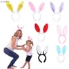 Headbands Cute Comfortable Easter Bunny Hair Accessories Easter Party Favor Kids Gifts Rabbit Ear Headband Decoration Supplies YQ240116