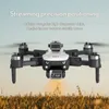 Drone LS-S2S Quadcopter 2,4 GHz, gyroscope 6 axes pliable sans balais, double objectif, WIFI, caméra aérienne professionnelle, application de contrôle par téléphone portable, retour d'une touche, mode sans tête.