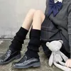 Women Socks Cover Long Warm Lolita Heel Knitted Hollowed White High 2024 Leg Foot Out Knee Warmers Ball