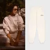 Sporty Rich Letter SRWC Tryckt Mid midja Sportbyxor Pure Cotton Women Designer Sweatpants